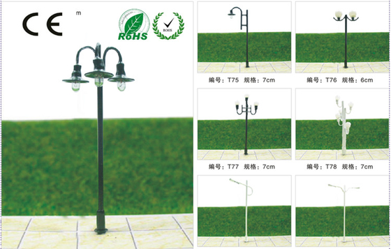 China Van de t53-douane 6V Lichtgevende Modellantaarnpaal 5.5cm Straatschaal voor HO-Treinlay-out leverancier