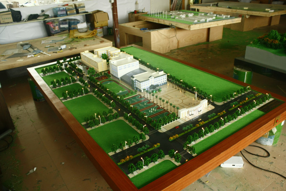 China School die Miniatuur Architecturale Modelmaker, Voetbalstadion het Model van de Planningsschaal plannen leverancier