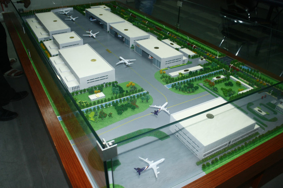 China Aangepaste 3D Architecturale Modelmakerminiatuur voor Luchthavenlay-out leverancier