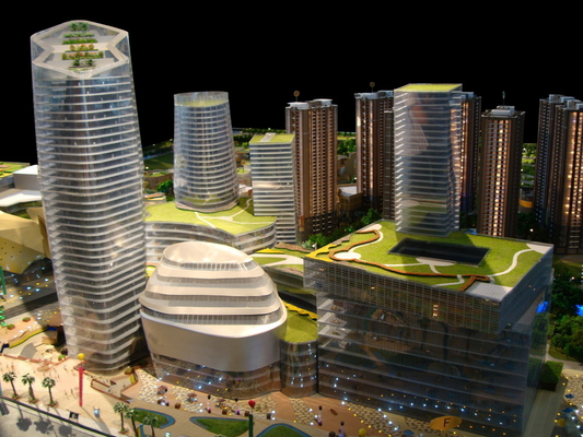 China LEIDENE van tentoonstellings Miniatuur Architecturale Modelmakerwith Modulaire Verlichting leverancier