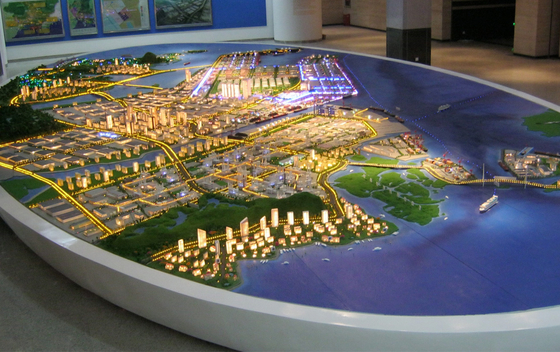 China De sterke Architecturale Modelmaker van de Stadslay-out, het Miniatuurmodel van de Stadslay-out leverancier