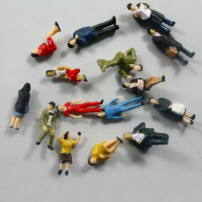 China 1:87 2.0cm Architecturale Schaal Modelmensen, Geschilderd de Mensencijfer van HO Schaal leverancier