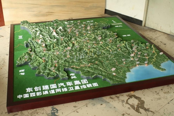 China Aangepaste Schaal Architecturale Modellevering Acryl voor Stadslay-out leverancier
