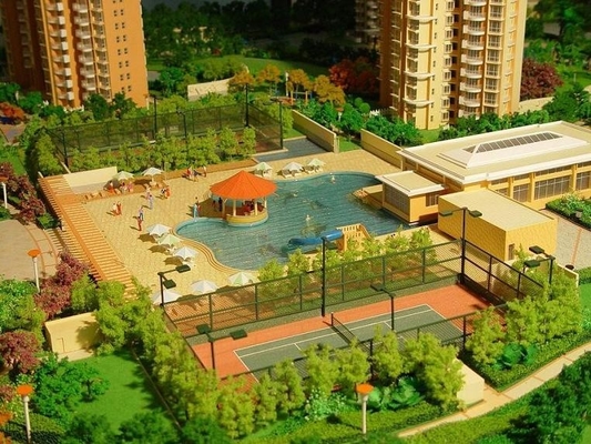 China Miniatuur Modelschaal Modellandschap voor de Complexe Lay-out van het Tuinlandschap leverancier
