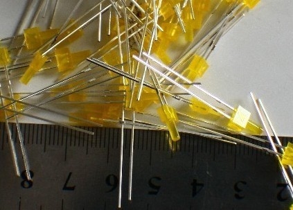 China Heldere Gele Geleide Architecturale Modellevering voor Geleide Lichte MD01-031 Met platte kop 2MM leverancier