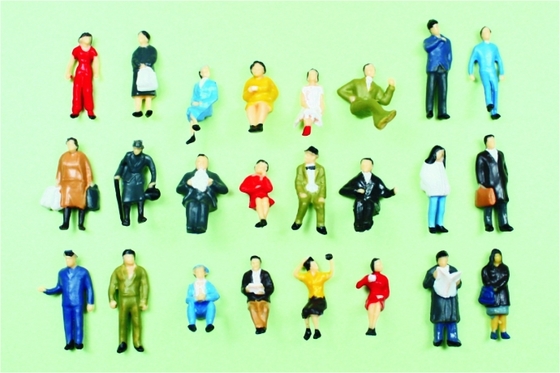 China P87-24 stuntteam HO architectonische schaalmodel mensen geschilderd cijfers 2.0 cm leverancier