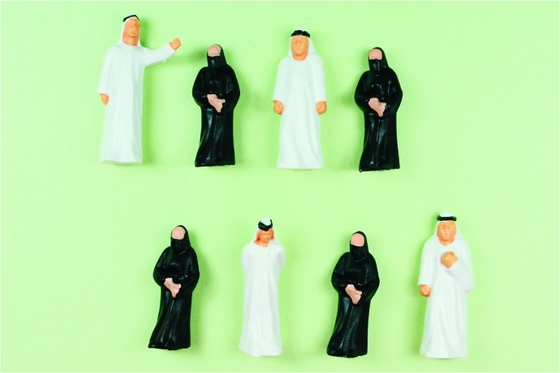 China Architecturale de Schaal Modelmensen Geschilderde Arabische Cijfers 4.0cm van de 1:50spoorweg leverancier