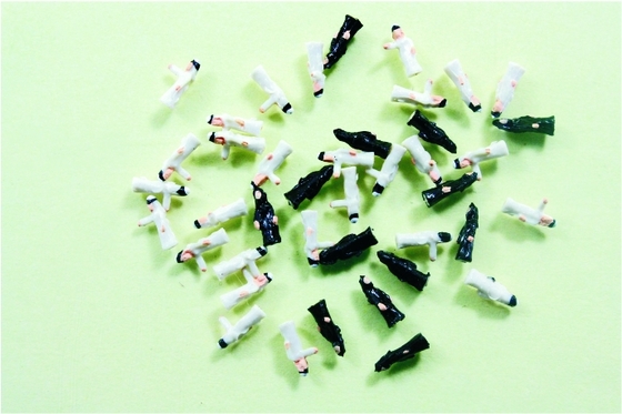 China N.Chr HO architectonische schaal Model mensen geschilderd Arabische cijfers 0,8 cm leverancier