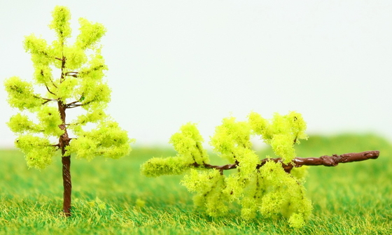 China R3813 Trein Track lay-outs miniatuur Model bomen Avenue Chartreuse metaaldraad boom 3,8 cm leverancier