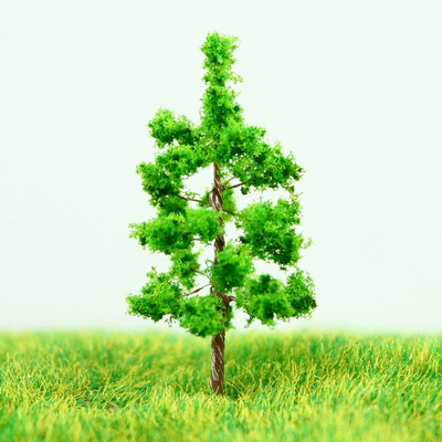 China G3813 N Gauge trein lay-out miniatuur Model bomen langs de weg groene draad Palm Tree 3,8 cm leverancier
