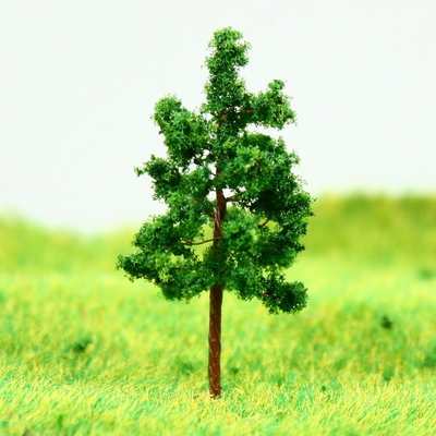 China D3813 Trein lay-out miniatuur Model bomen Avenue diepgroene pagode draad boom 3,8 cm leverancier