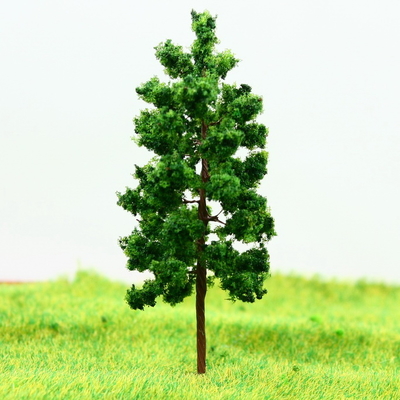 China D7027 Trein lay-out miniatuur Model bomen Avenue diepgroene metaaldraad boom 7 cm leverancier