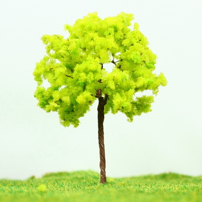 China Spoorlijn lay-out miniatuur Model bomen geel groen straat draad Tree 7 cm leverancier