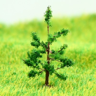 China N Gauge trein lay-out miniatuur Model bomen Green Avenue draad boom hoepel Pine 3,2 cm leverancier