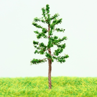 China Train Station lay-out miniatuur Model schaal bomen Green Avenue metalen draad Pine Tree 4,3 cm leverancier