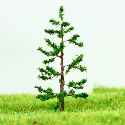 China Miniatuur schaal Model bomen Green Avenue aanplant draad Pine Tree 5 cm leverancier