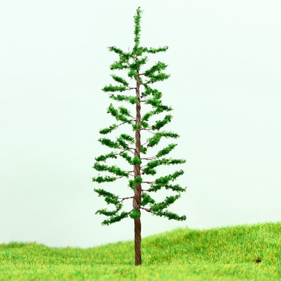 China HO trein lay-out miniatuur Model bomen groen straat draad boom Pine 11 cm leverancier