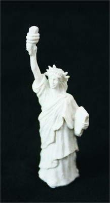 China A13-1 Jade wit Desktop sculptuur 3D schaal Model Statue of Liberty leverancier