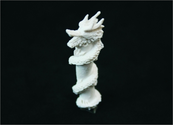 China A13-12 Jade wit Desktop Sculpture 3D-schaal Model Chinese draak leverancier