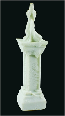 China MD01 Jade wit bureaublad sculptuur 3D Maquette 2 * 6.5 cm leverancier