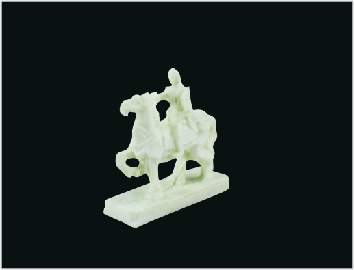 China MD06 Jade wit sculptuur 3D schaal Model Cavalier 3 * 3.2 cm leverancier