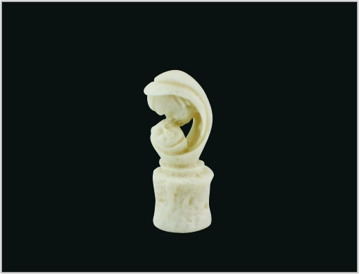 China Jade wit bureaublad sculptuur 3D-schaal Model moeder en zoon 1.5 * 4 cm MD11 leverancier