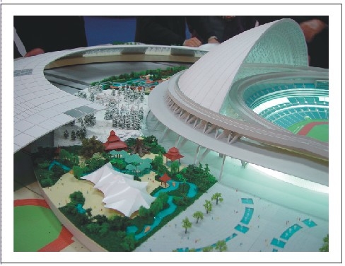 China Miniatuurschaal Modellandschap voor Tentoonstellings Modellay-out leverancier