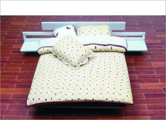 China CH06054 1: 20/1: 25/1: 30/1: 50 / 1:75 / standaardschaalinstellingen aangepaste architectonisch Model meubilair keramische Bed leverancier