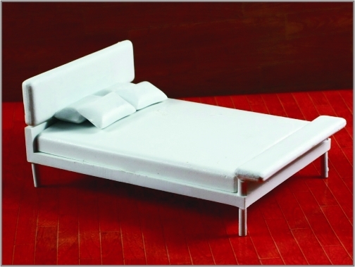 China OEM moderne architecturale huis Model meubilair Thoth Double Bed 1: 20/1: 25/1: 30 leverancier