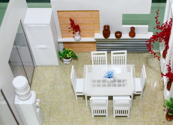 China Miniatuur architecturale 3D modellen Home interieur eetkamer leverancier