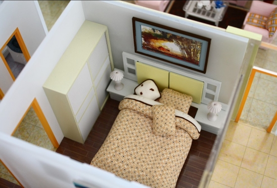 China Miniatuur architectonisch gebouw modellen huis interieur slaapkamer leverancier