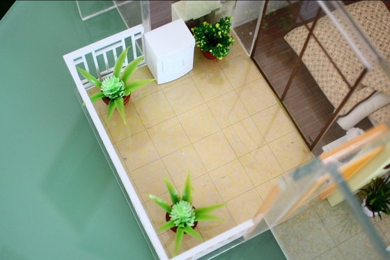 China Miniatuur architectonische schaal modellen gebouw huis balkon ontwerp leverancier