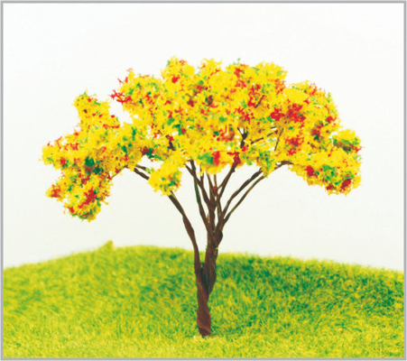 China 9cm Architecturale Plastic Miniatuur Modelbomen in gemaakte Hand - leverancier