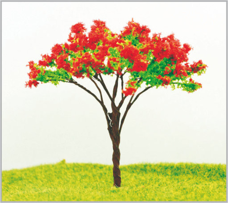 China 9cm Model Rode het Metaal Miniatuur Modelbomen van het Themapark leverancier