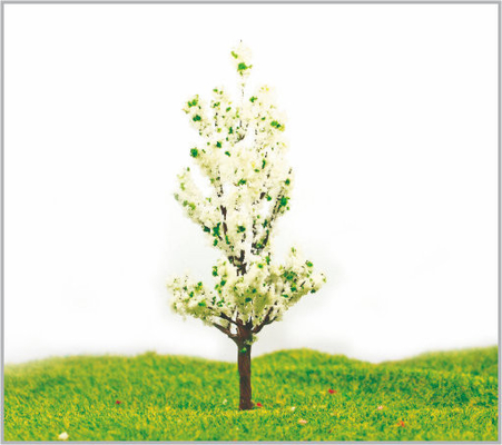 China 9cm Douane Witte Miniatuur Modelbomen voor Stad Planningslay-out leverancier