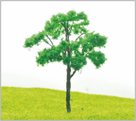 China 10cm de Groene Miniatuur Modelbomen van het Spoorweglandschap in gemaakte Hand - leverancier