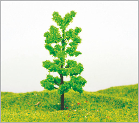 China 12cm Architecturale Groene Metaal Miniatuur Modelbomen in gemaakte Hand - leverancier