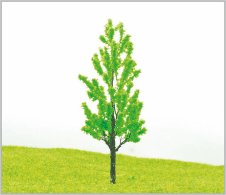 China 12cm Met de hand gemaakte Douane Groene Miniatuur Modelbomen voor Treinlay-out leverancier
