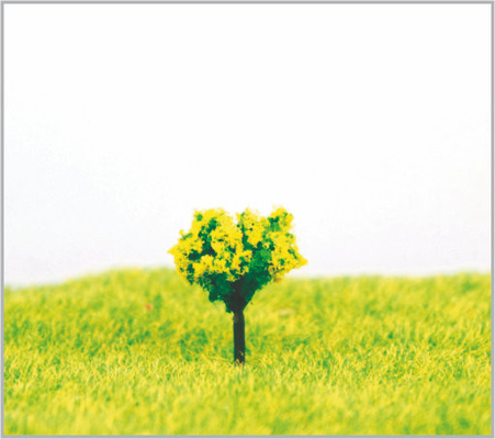 China 1.8cm Architecturale Gele Plastic Miniatuur Modelbomen in gemaakte Hand - leverancier