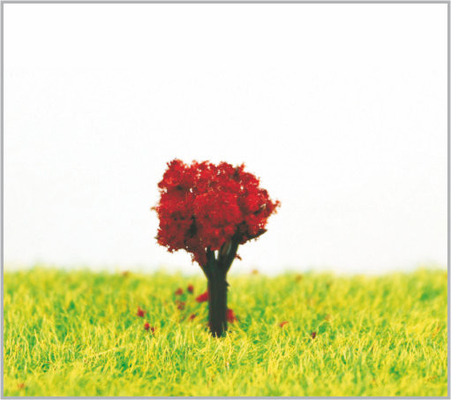China 1.8cm Met de hand gemaakte Douane Geelgroene Miniatuur Modelbomen voor de Lay-out van het Themapark leverancier