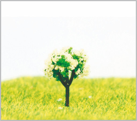 China 1.8cm Douane Witte Miniatuur Modelbomen in gemaakte Hand - leverancier