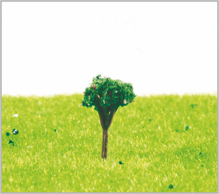 China 1.8cm HO Douane Donkergroene Miniatuur Modelbomen voor Treinlay-out leverancier