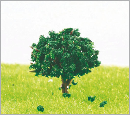 China 1.8cm Met de hand gemaakt Plastic Miniatuurmodel voor Bomenstad Planningslay-out leverancier