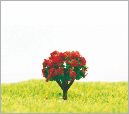 China 2.5cm Plastic Douane Violette Miniatuur Modelbomen voor Lay-out leverancier