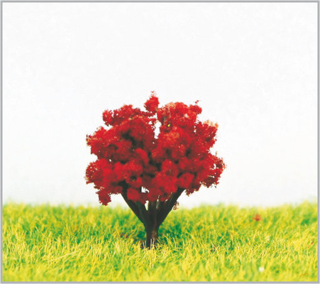 China Met de hand gemaakte 2.5cm Douane Violette model Miniatuur Modelbomen met Plastiek leverancier