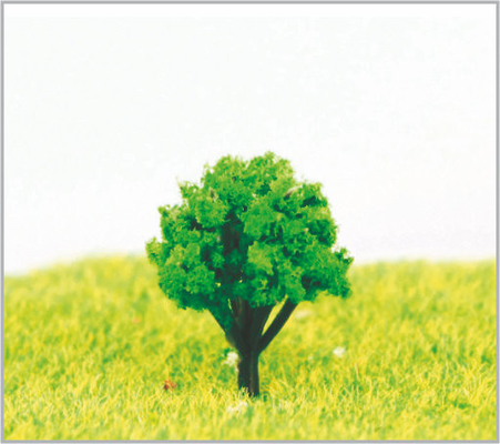 China 2.5cm HO Douane Groene Miniatuur Modelbomen met Plastiek leverancier