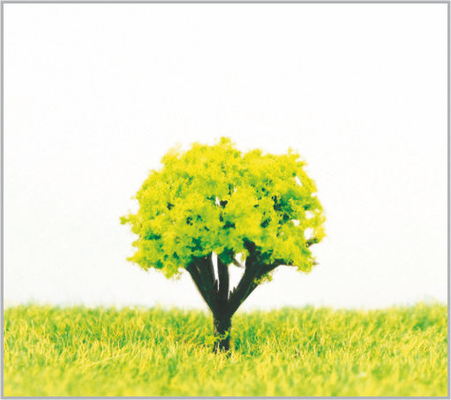 China HO douane 2.5cm Met de hand gemaakte Groene Miniatuur Modelbomen leverancier