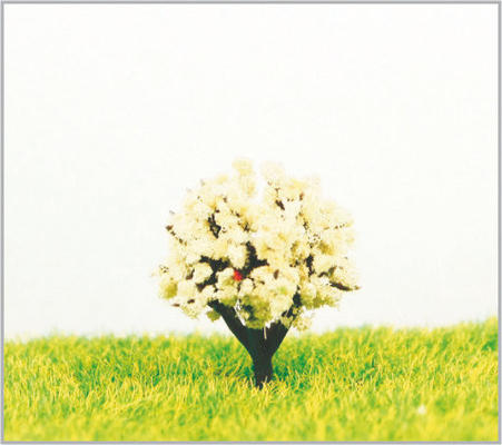 China Met de hand gemaakte 2.5cm Witte Architecturale Miniatuur Modelbomen leverancier