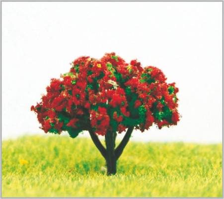 China 3.5cm Met de hand gemaakte Plastic Violette Miniatuur Modelbomen leverancier