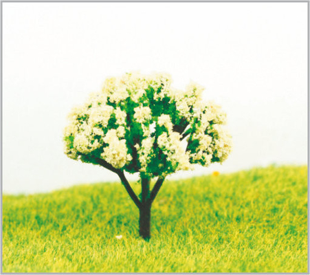 China 4.5cm Architecturale Plastic Witte Miniatuur Modelbomen leverancier